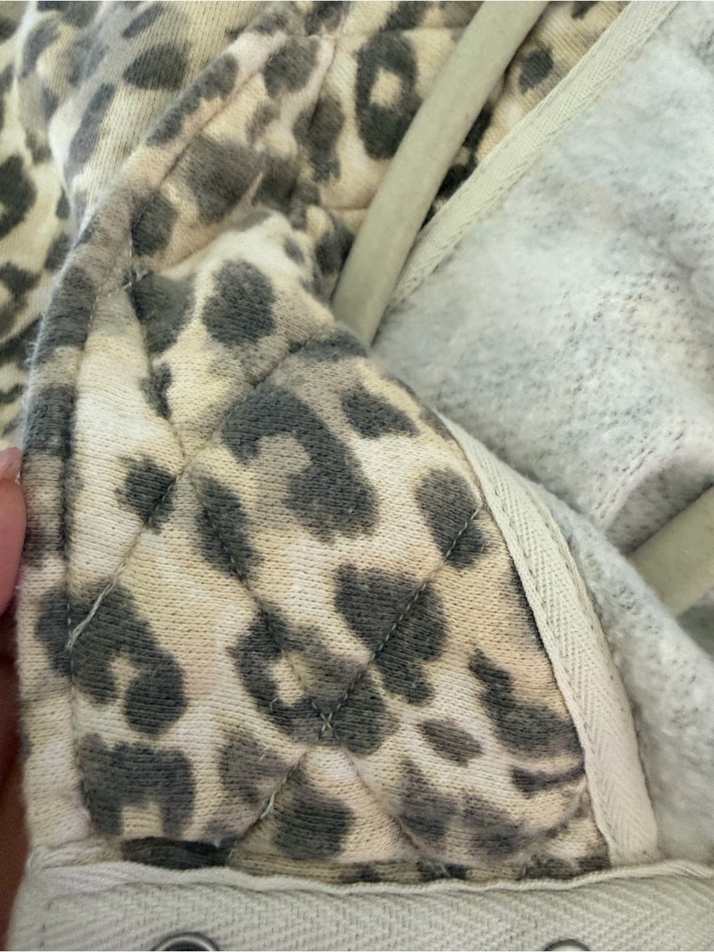 aerie Leopard Print ohSnap-Up Sweatshirt and Trouser in Cake Batter (Set) - Picture 12 of 16